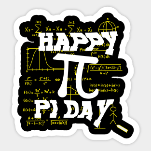 Happy pi day Sticker